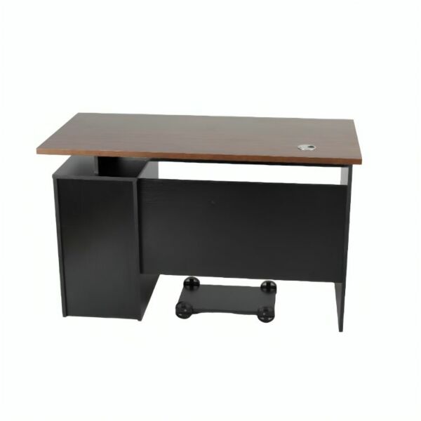 طاولة مكتب مع قاعدة للكمبيوتر فرانكو - خشبي واسود