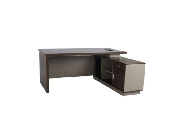 طاولة مكتب مع ملحق جاكور - كاكي