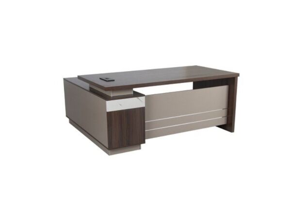 طاولة مكتب مع ملحق جاكور - كاكي