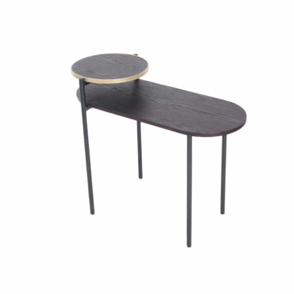 طاولة جانبية يلماز - بني غامق واسود