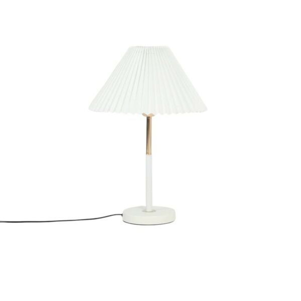 ابجورة طاولة معدني مورينال - ابيض وذهبي