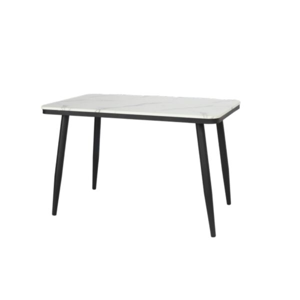 طاولة طعام بلوونش - أبيض وأسود