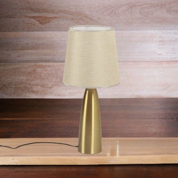 ابجورة طاولة فينيسيا - بيج وذهبي