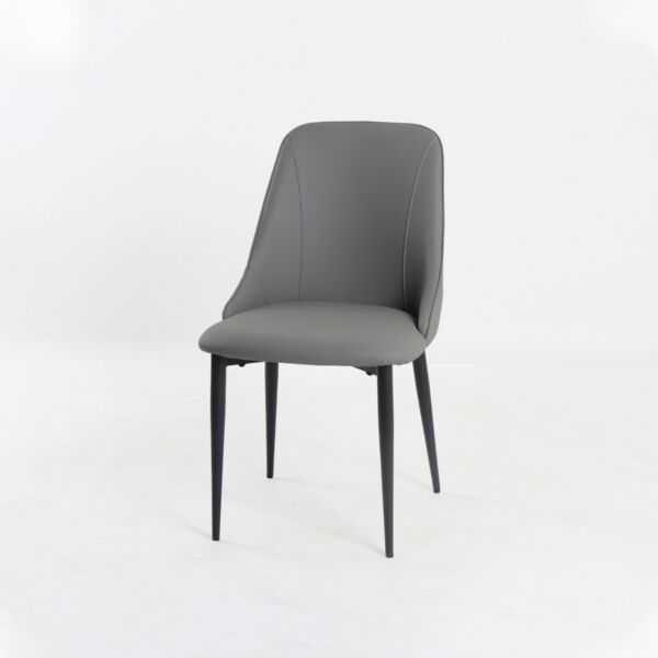 كرسي طعام فيلدا - رمادي