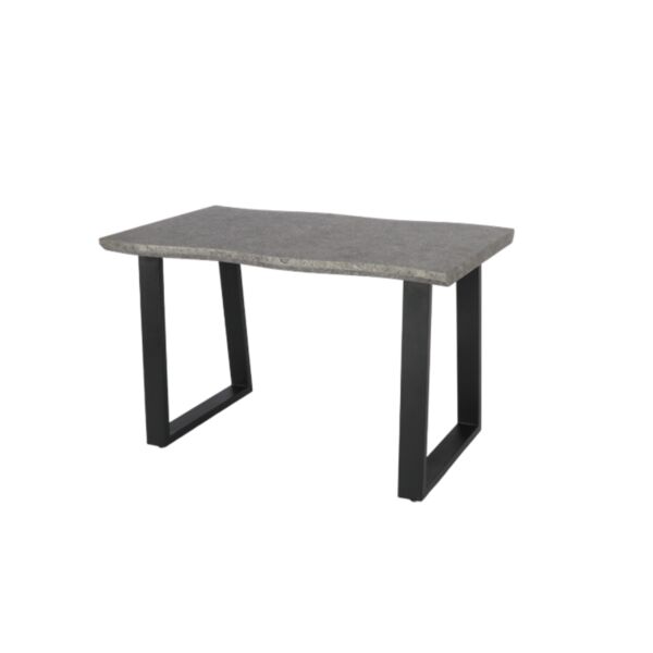 طاولة طعام ويندي 120 سم - رمادي وأسود