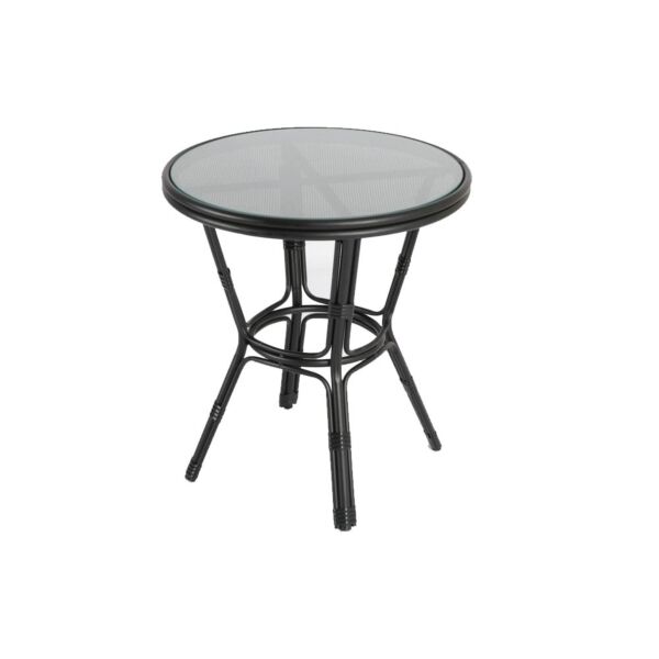 طاولة جانبية جلاس - اسود
