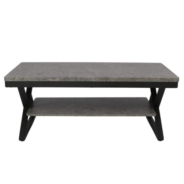 طاولة قهوة روكي - رمادي و اسود