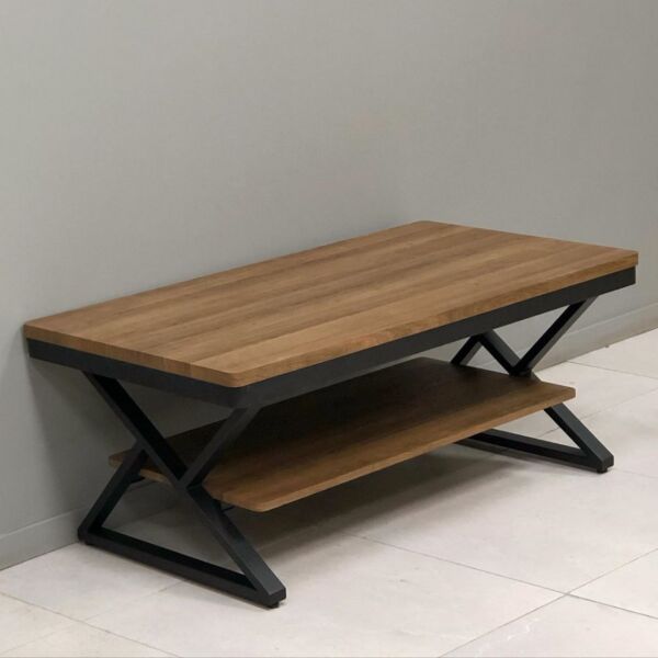 طاولة قهوة روكي - بني واسود