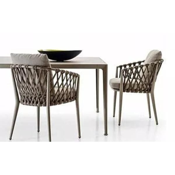 كرسي طعام مودرن بانسل - رمادي