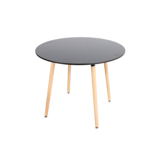 طاولة خدمة سيدال دائرية - أسود وبيج