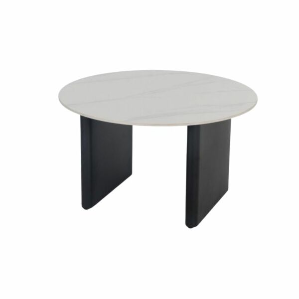 طاولة قهوة كورن - ابيض واسود