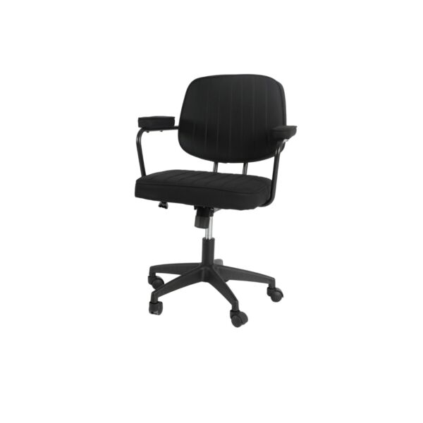 كرسي مكتبي اولاف - اسود وفضي