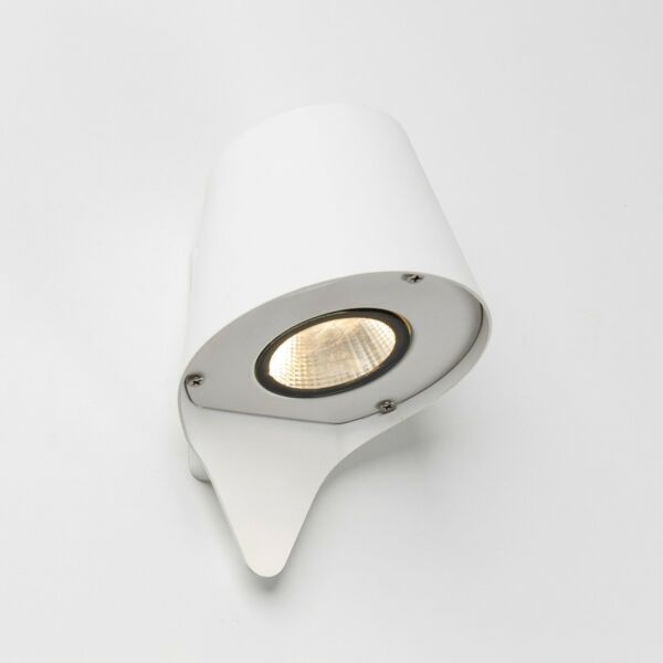 إضاءة جدارية سور دائرة اطار ابيض