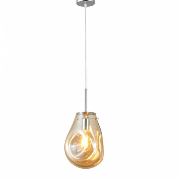 إنارة معلقة موليزا زجاج مضغوط عسلي