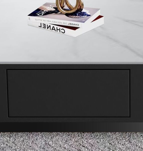 طاولة قهوة كوادرادو قطعتين - أسود ومتعدد الألوان