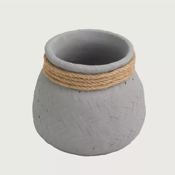 مركن زرع فخار صرة رصاصي فاتح