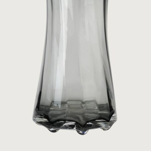 فازة زجاجية لوكينا - رمادي