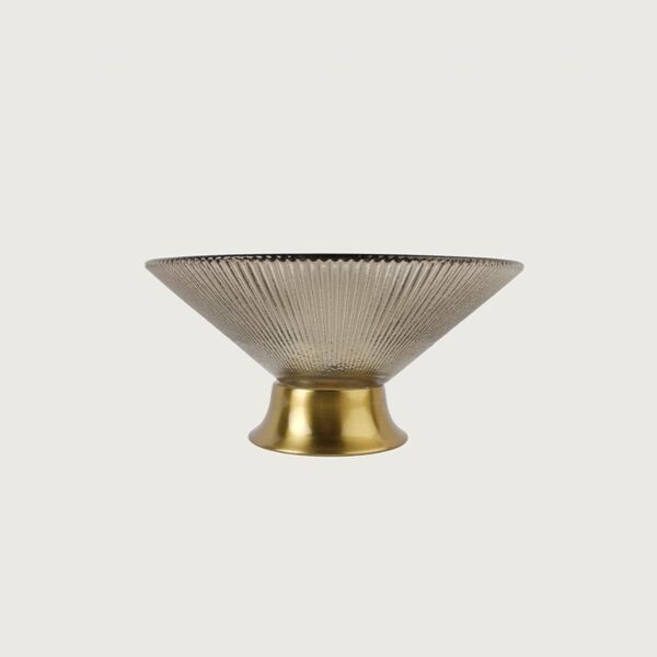 طبق تقديم عموري - بيج وذهبي