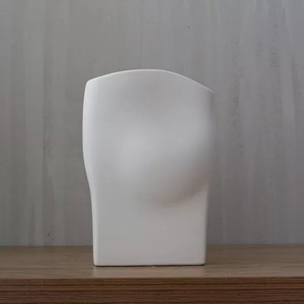 مزهرية رون - ابيض