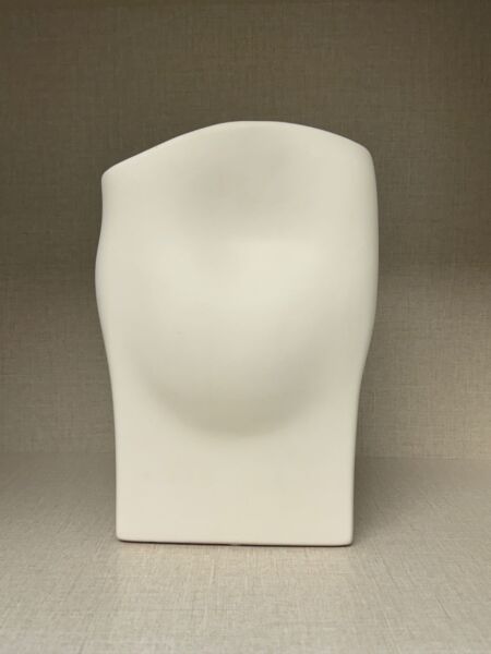 مزهرية رون - ابيض