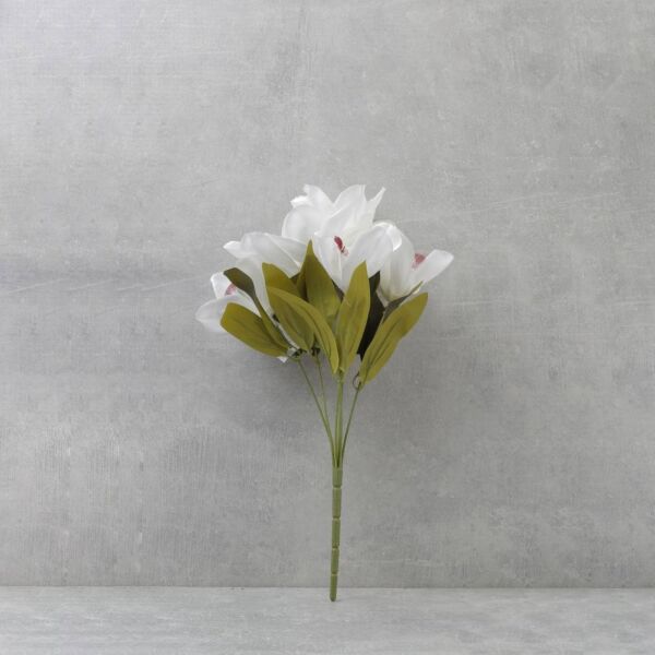 زهرة سمبديوم صناعية - ابيض - 12 قطعة