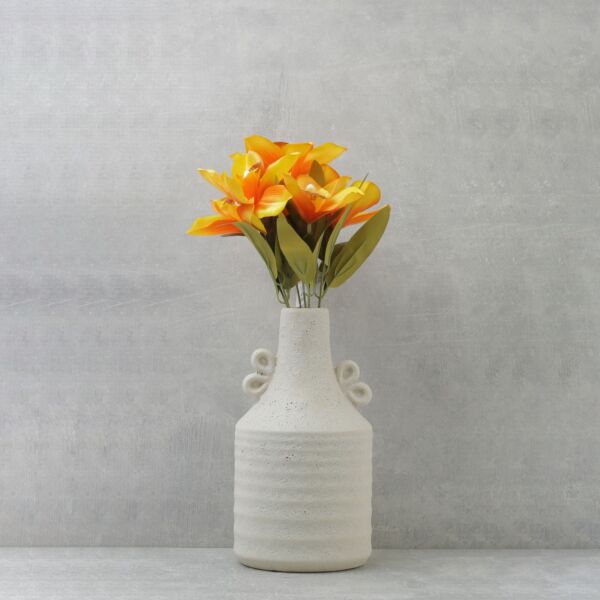 زهرة السمبديوم صناعية - اصفر - 12 قطعة