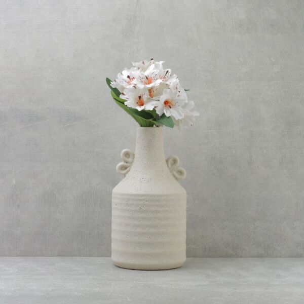 زهرة الليليوم صناعية - كريمي - 12 قطعة