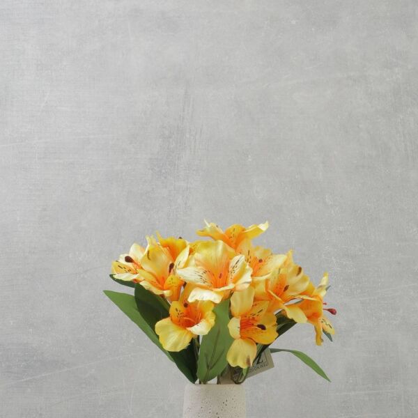 زهرة الليوم صناعية - اصفر - 12 قطعة