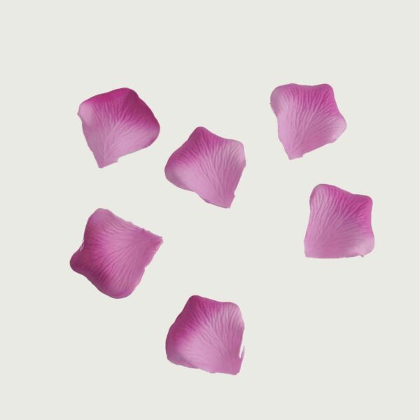 بتلات ورد صناعي ارما - موف  - 12 قطعة