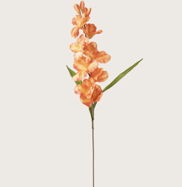 وردة  نبتة جلاديولس صناعي خربزي - 12 قطعة