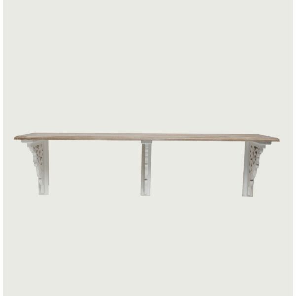 رف حائط خشبي 3 قوائم 