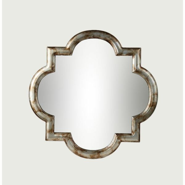 مرآة بإطار خشبي معتق 