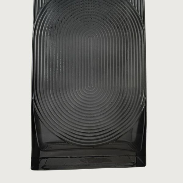 فازة زجاج الكي 7 سم - رمادي