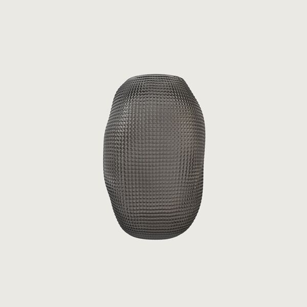 فازة زجاج فلوريد - رمادي