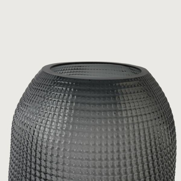 فازة زجاج فلوريد - رمادي