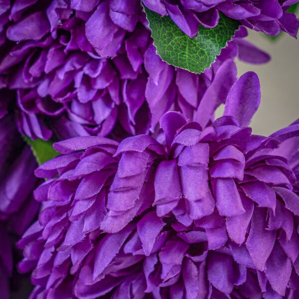 باقة ورد صناعي راهي - بنفسجي - 12 قطعة