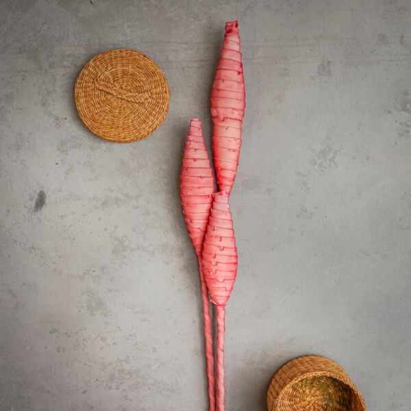 ورد صناعي تويكسا - وردي - 12 قطعة