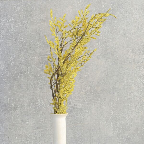 فرع نبتة شيح مكنسي - اصفر - 12 قطعة