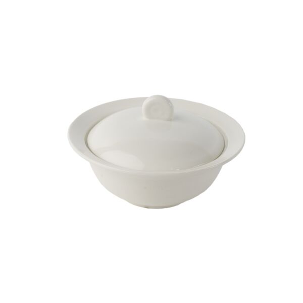 زبدية بورسلان بغطاء - 16 سم