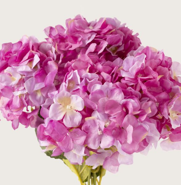 ورد صناعي هيدرنجا موف - 12 قطعة