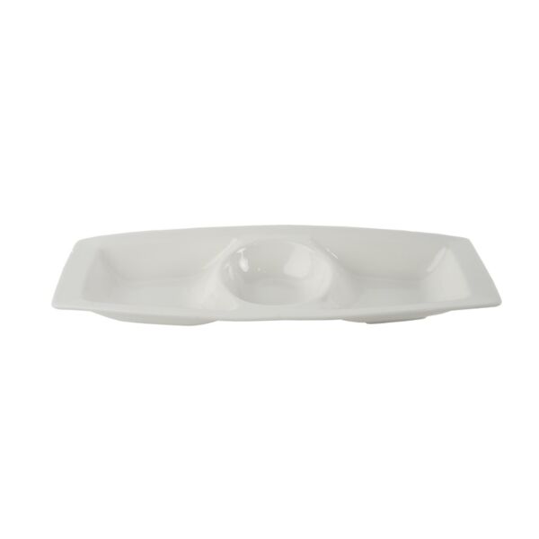 طبق تقديم بورسلان مقسم