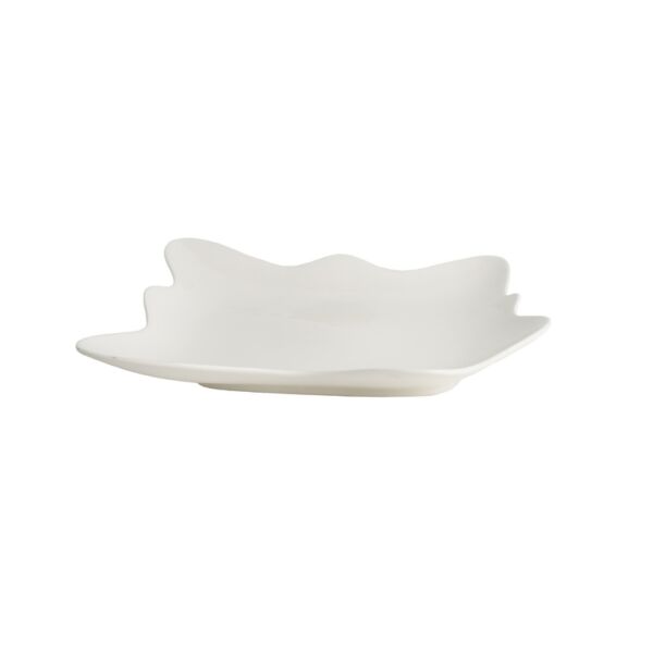 طبق تقديم بيكا بورسلان - أبيض