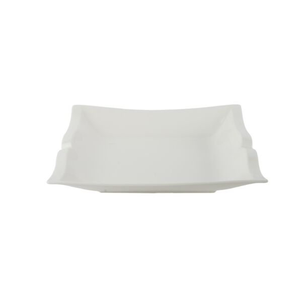 وعاء تقديم لوتس بورسلان - أبيض