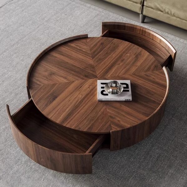 طاولة قهوة مودرن ساندرا - بني