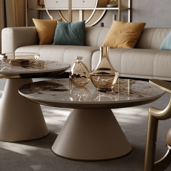 طاولة قهوة برونو - أوف وايت ومتعدد الالوان