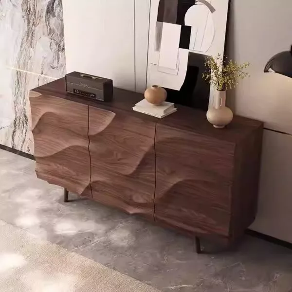 طاولة بوفيه 3 باب روزيتا - بني