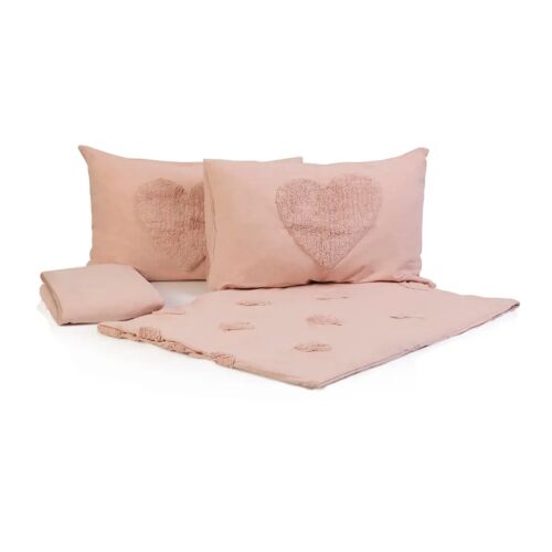 طقم مفرش سرير سمات 4 قطع حجم كوين - 150×200 سم