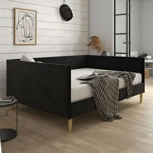 كنبة سرير ابيلا 180×90×80 سم - أسود