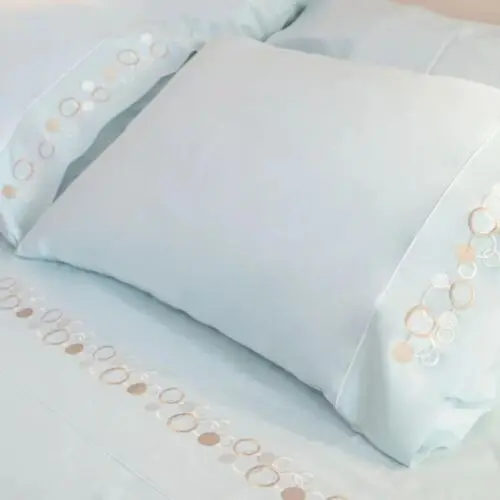 طقم غطاء سرير 200 غرزة 6 قطع دوفيه بابلز - أزرق