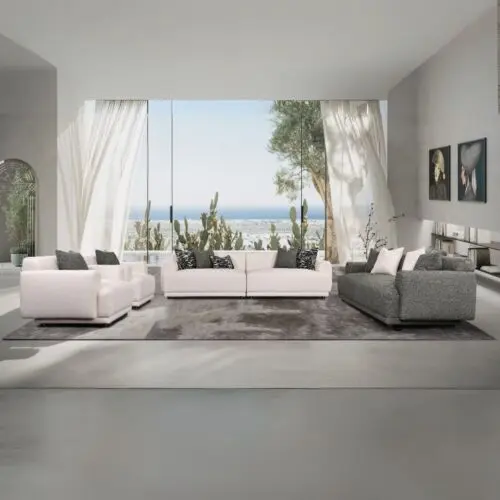 طقم كنب سيج 4 قطع - اخضر وبيج
